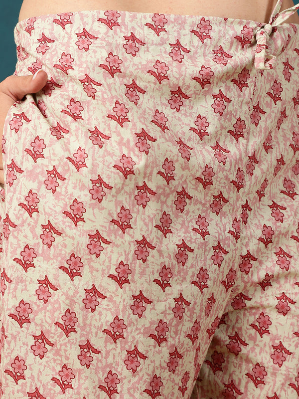 Rayon Calf length Length Floral  Straight 3/4 Sleeves Round Neck Kurta Bottom Dupatta Set