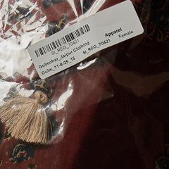 Gulmohar Jaipur Cotton Calf Length Printed Sleeveless Collard Straight Kurta Suit Set