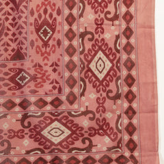 Gulmohar Jaipur Cotton Calf Length Printed 3/4 Sleeves Round Neck Straight Kurta Suit Set