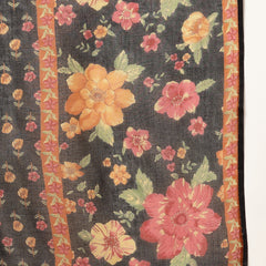 Cotton Calf Length Printed 3/4 Sleeves V-Neck Flared Kurta Suit Set