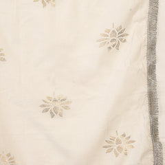 Gulmohar Jaipur Malmal Calf Length Solid Full Sleeves Anrakha Neck Anarkali Kurta Suit Set