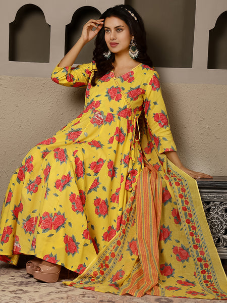 Women Floral Print Fit & Flare Dress