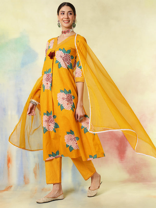 Black Rayon Printed Embroidered Straight Kurta Suit Set