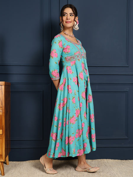 Women Viscose Rayon Kurta Palazzo Dupatta Set