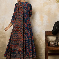 Women Printed Flared Kurta Set