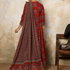 Women Printed Flared Kurta Set