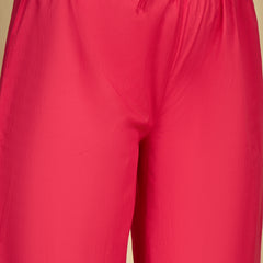 Gulmohar Jaipur Rayon Calf Length Printed Sleeveless V-Neck Straight Kurta Suit Set