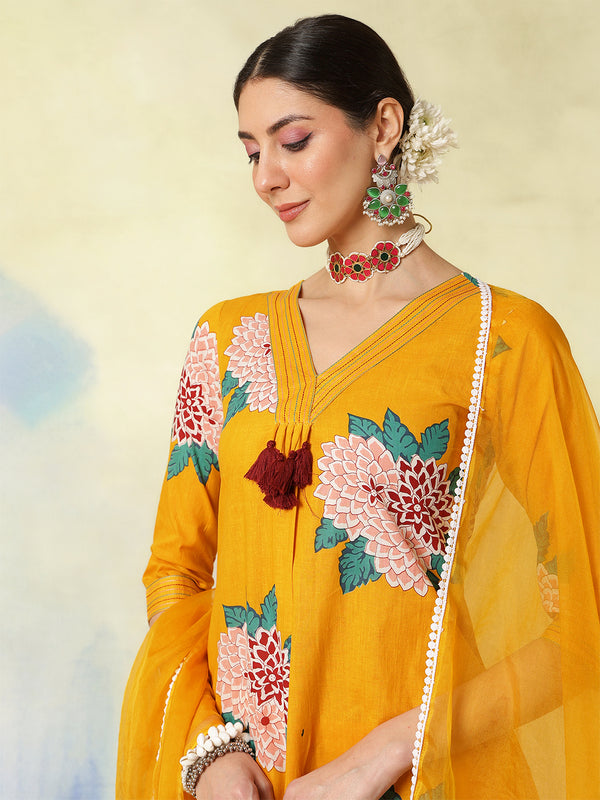 Black Rayon Printed Embroidered Straight Kurta Suit Set