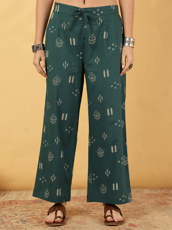 Rayon Calf Length Printed Straight 3/4 Sleeves V-Neck Kurta Bottom Dupatta Set