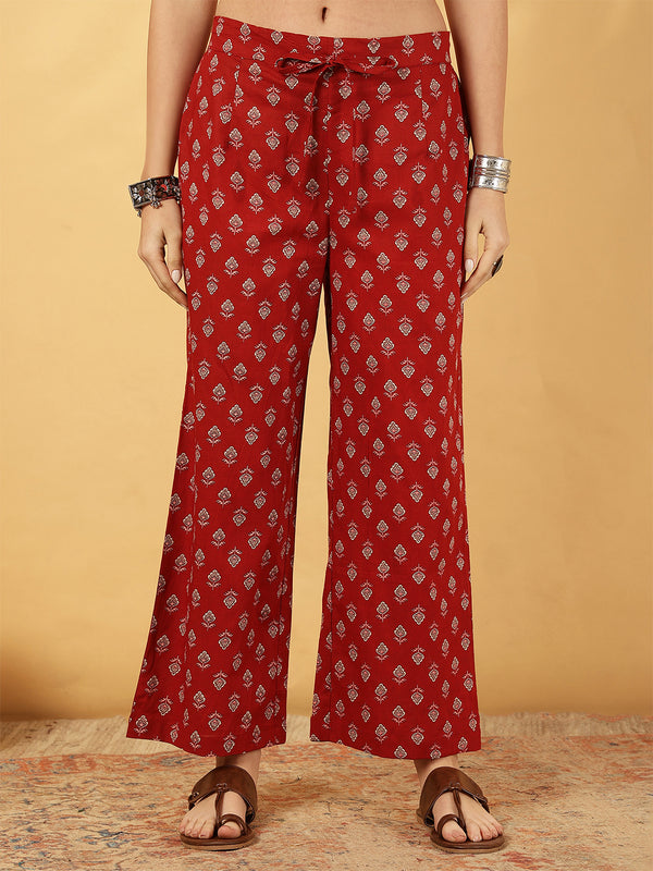 Calf Length Printed Straight 3/4 Sleeves Round Neck Kurta Bottom Dupatta Set