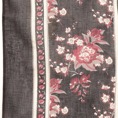Gulmohar Jaipur Cotton Calf Length Printed 3/4 Sleeve V-Neck Flared Kurta Suit Set