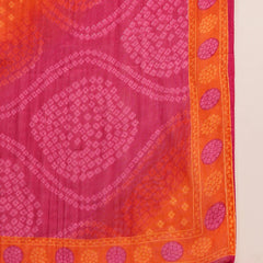 Gulmohar Jaipur Cotton Calf Length Printed 3/4 Sleeves V-Neck Flared Kurta Suit Set