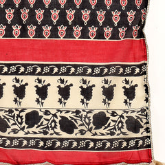 Cotton Calf Length Printed Full Sleeve Round Neck Flared Kurta