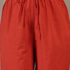 Gulmohar Jaipur Malmal Calf Length Solid Full Sleeves Anrakha Neck Anarkali Kurta Suit Set