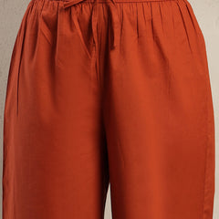 Gulmohar Jaipur Cotton Calf Length Printed Sleeveless Round Neck Straight Kurta Suit Set