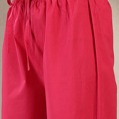 Gulmohar Jaipur Cotton Calf Length Solid Full Sleeves V-Neck Anarkali Kurta Suit Set