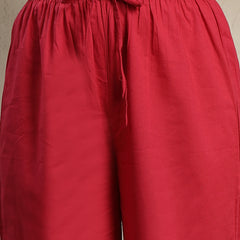 Gulmohar Jaipur Cotton Calf Length Printed Sleeveless Round Neck Straight Kurta Suit Set