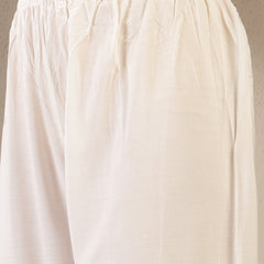 Gulmohar Jaipur Malmal Calf Length Solid Full Sleeves Anrakha Neck Anarkali Kurta Suit Set