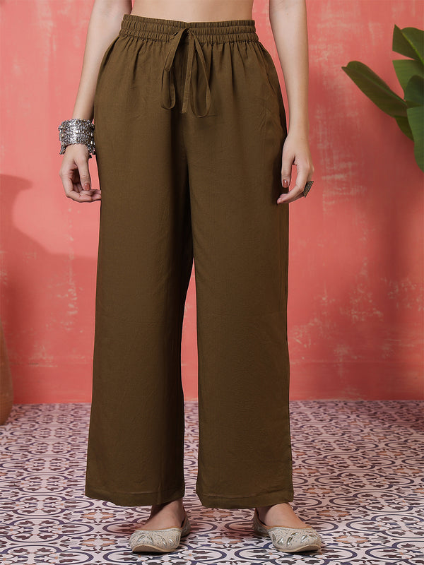 Cotton Ankle  Length Printed Full- Sleeves V-Neck Tired Kurta Suit Set
