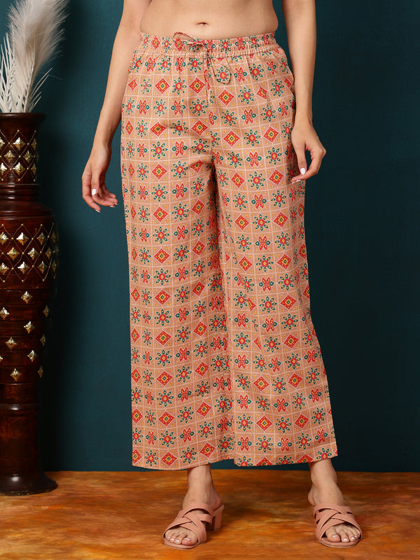 Calf Length Straight Shirt Coller Kurta Palazzo Set