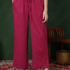 Rayon Calf Length Printed 3/4 Sleeves Round Neck Semi-Flared Kurta Suit Set