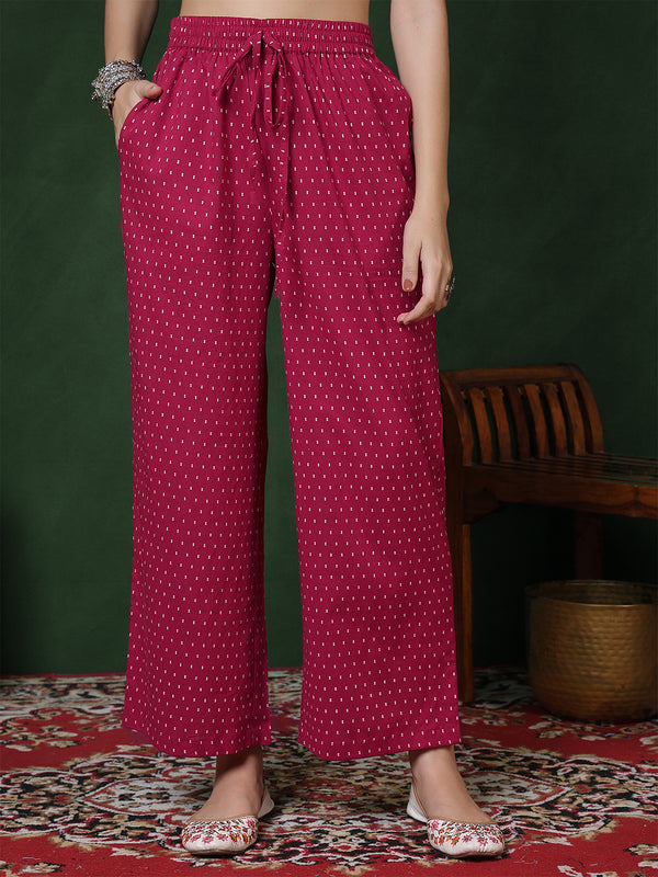 Rayon Calf Length Printed 3/4 Sleeves Round Neck Semi-Flared Kurta Suit Set