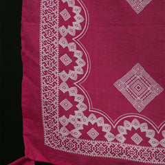 Rayon Calf Length Printed 3/4 Sleeves Round Neck Semi-Flared Kurta Suit Set