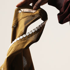 Cotton Hip Length Solid Sleeveless V-Neck Flared Top