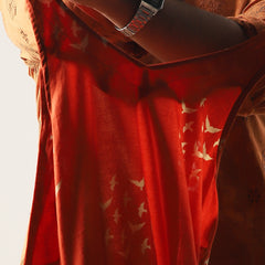 Rayon Mid Length Printed Sleeveless V-Neck Straight Kurta