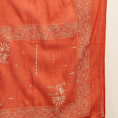 Gulmohar Jaipur Rayon Calf Length Printed 3/4 Sleeves V-Neck Straight Kurta Suit Set